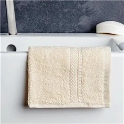 Image of Mitre Essentials Nova Face Cloth Cream (10 Pack)