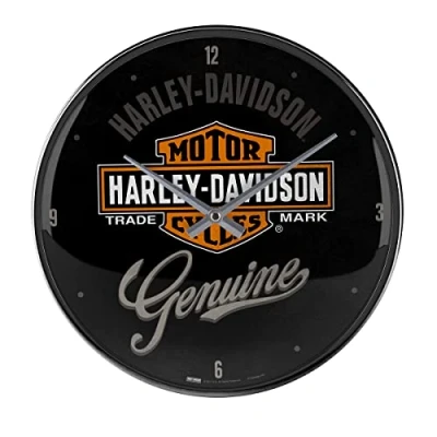 Image of Nostalgic Art 51082 Harley Davidson Genuine, Wall Clock 31cm
