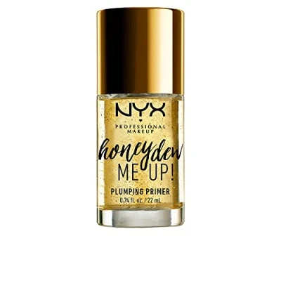Image of NYX Professional Makeup Honey Dew Me Up Primer, Primer Base, Plumping with Honeydew Extract and Gold Flecks, Radiant Finish, Vegan Formula, 20 ml