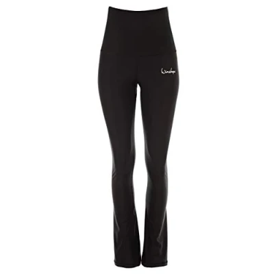 Image of WINSHAPE Bchwl102 Women&#039;s Functional Boot Cut Leggings High Waist Black Slim Style Fitness Leisure Sports Yoga Workout