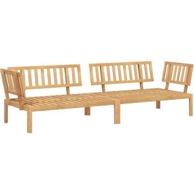 Image of vidaXL Garden Pallet Corner Sofas 2 pcs Solid Wood Acacia