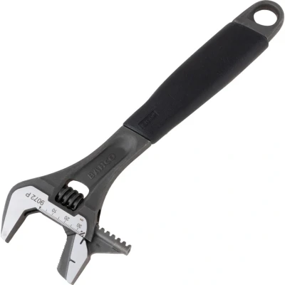 Image of Bahco 9072P Reversible Jaw Black Ergo Adjustable Wrench, 250mm Length