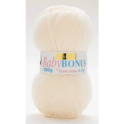 Image of Sirdar (Hayfield) Baby Bonus 4 Ply Knitting Yarn Cream 855 per 100g ball by
