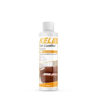 Image of KEL 4 in 1 Leather Cleaner, Premium Cleans and Conditioner to Restore &amp; Nourish Furniture Accessories 250ml