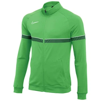 Image of Nike Boys&#039; Y Nk Dry Acd21 Trk Jkt K Training Jacket, boys, Track CW6115 362, Light Green Spark/White/Pine Green/White, 128 140