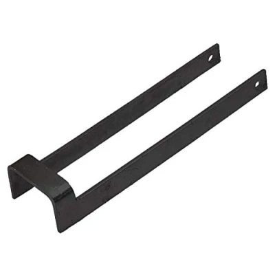 Image of Throw Over Loop Gate Latch 3&quot; Wide Galvanised or Black 14&quot; Long Throwover (Black)