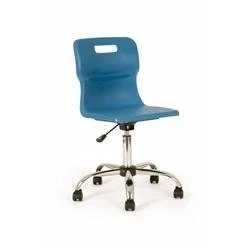 Image of Titan Swivel Senior Chair 435 525mm Seat Height Blue T35 B