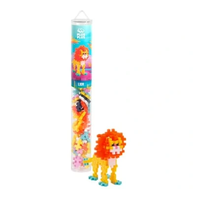 Image of Plus Building Blocks Toy Animal Toys for Kids, Creative Learning Resources and STEM Play Home Travel Girls Boys Age 5 Lion 100 Pieces