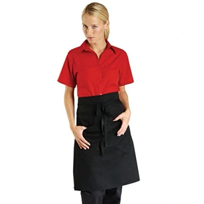 Image of Dennys Multicoloured Pocket Waist Apron Colour=Navy Blue Size=O/S