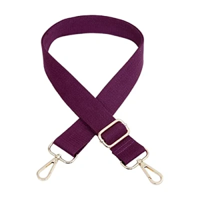 Image of Haveratio 55in Handbag Shoulder Strap Replacement Woven for DIY Purse Crossbody Bag Messenger Adjsutable with Hook Purple
