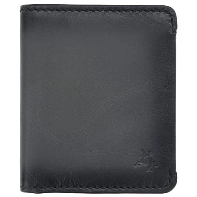 Image of VISCONTI Montpellier Collection North Leather Wallet RFID Tap and Go MT88 Burnished Smoke Grey