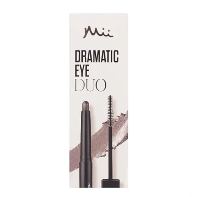 Image of Mii Cosmetics Dramatic Eye Mascara and Eyeshadow Duo Gift Set Professional Makeup with Stick Lengthening for Women, Perfect Bundle Rose Gold