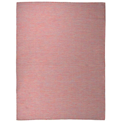 Image of vidaXL Outdoor Flatweave Rug 120x170 cm Red