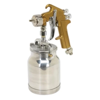 Image of Siegen Spray Gun Suction Feed Brand 1.7mm Set Up