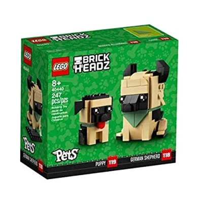 Image of LEGO Brickheadz Puppy &amp; German Shepherd Set 40440