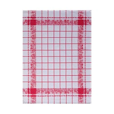 Image of Le Jacquard Francais Towel Strawberry Cotton, red, 60 x 80 cm