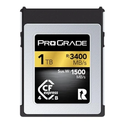 Image of ProGrade Digital Memory Card CFexpress 4.0 Type B for Cameras Optimized Express Transfer of Files &amp; Large Storage 1TB Gold Series