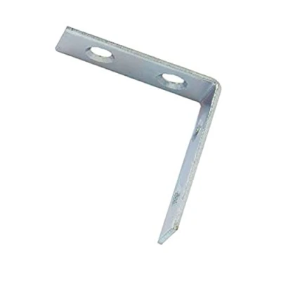 Image of Merriway BH05143 (4 Pcs) Corner Brace Bracket Plates, BZP 100mm Pack of 4 Pieces
