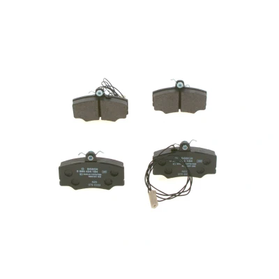 Image of 60765018, 60778098, 60778676 Brake pad set BOSCH 0 986 424 184 Low Metallic with integrated wear sensor ALFA ROMEO: 33 Hatchback