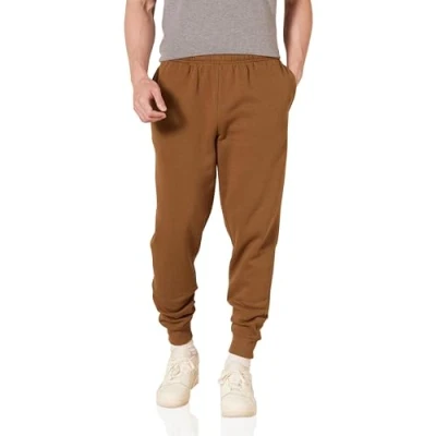 Image of Amazon Essentials Men&#039;s Fleece Joggers, Toffee Brown, S