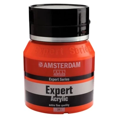 Image of Amsterdam Expert Artists Acrylic Paint 400ml Vermillion