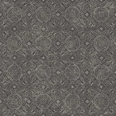 Image of Galerie Bazaar 10m x 53cm Moroccan Style Wallpaper/Colour Charcoal