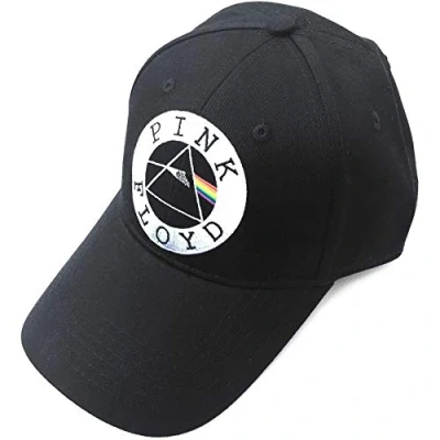 Image of Pink Floyd Unisex Baseball Cap. Circle Logo Black