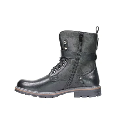 Image of Mens Military Lace up Boots BLACK [EL0727 11UK]