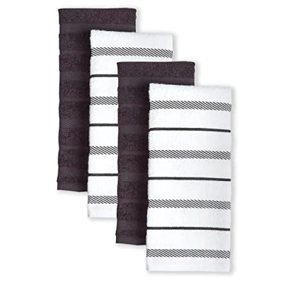 Image of KitchenAid Kitchen Towel Set, Cotton, Black, 16&quot;x26&quot;
