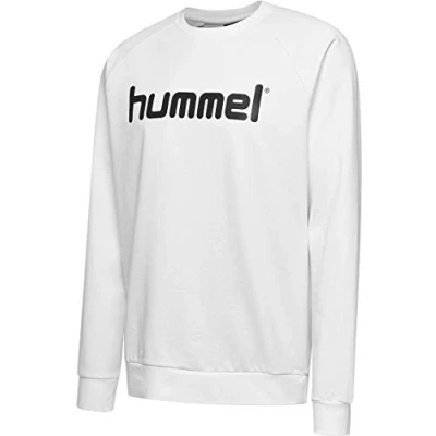 Image of hummel Unisex children&#039;s HMLGO cotton logo sweatshirt White