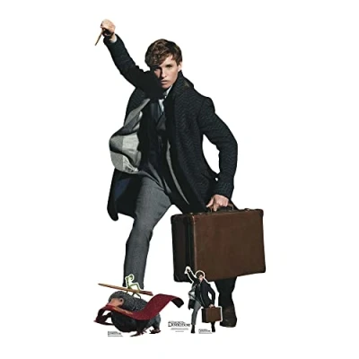 Image of Star Cutouts Ltd SC4055 Newt Scamander Eddie Redmayne Lifesize Cardboard Cutout The Secrets of Dumbledore