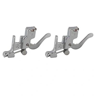 Image of Jopto 2Pcs Durable Sewing Machine Snap On Low Shank Adapter Presser Foot Holder for Brother Singer Janome Toyota Kenmore Machines
