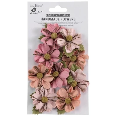 Image of Little Birdie Wendy Handmade Mulberry Paper Flowers 9pcs Celebrate Life