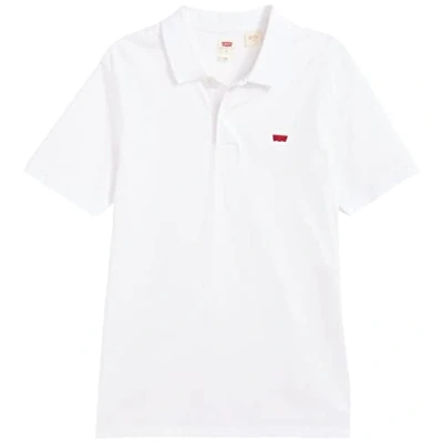 Image of Levi&#039;s Men&#039;s Slim Housemark Polo Shirt, Bright White, XS