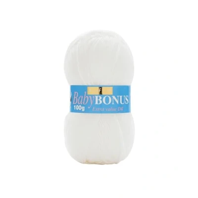 Image of Sirdar Wool Hayfield Bonus DK Double Knitting, Baby White (856), 100g