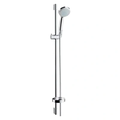 Image of hansgrohe Croma 100 shower set Vario EcoSmart 9 l/min with rail 90 cm and soap dish