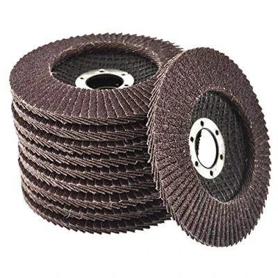 Image of 10 pcs Flap Discs Aluminum Oxide Polishing 115mm, Grit 60, for Angle Grinders Sanding Cleaning Stainless Steel And Mild