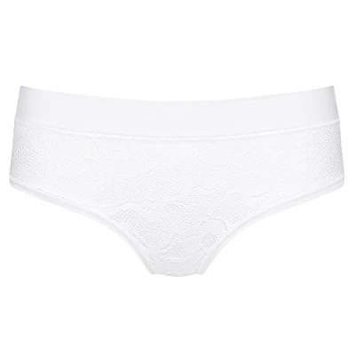 Image of Sloggi Women&#039;s GO Allround Lace Midi Briefs, WHITE, One