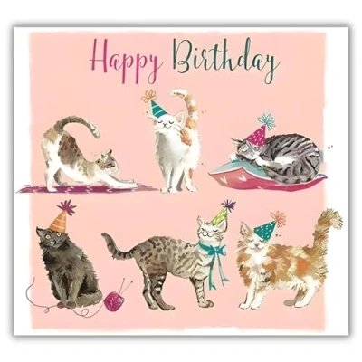 Image of Artistic Greeting Card (LD II0988) Birthday Have a Purrfect from The Wildlife Range