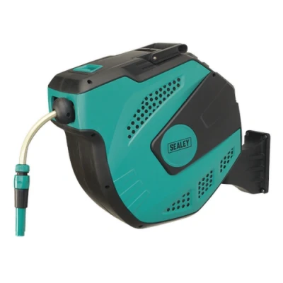 Image of Sealey Auto Rewind Control Garden Hose Reel 20m