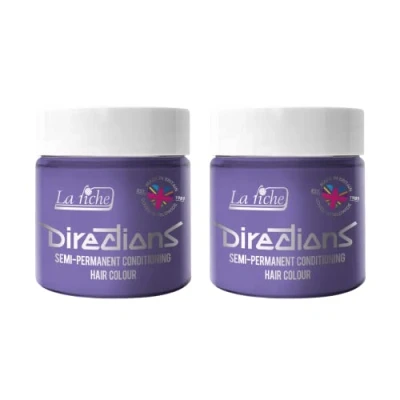 Image of 2x La Riche Directions Semi Permanent Hair Color 100ml Tub Wisteria