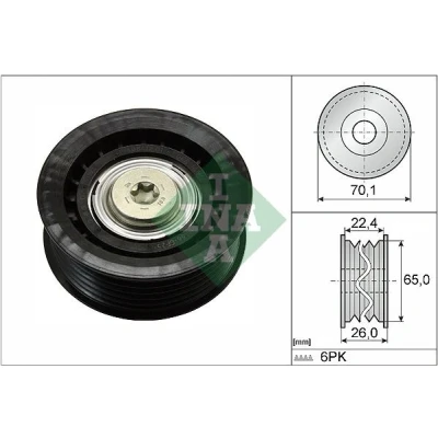 Image of C2S27005, C2S48896 Idler Pulley INA 532 0471 10 FORD: MONDEO 3 Kombi, Transit Mk5 Platform / Chassis, 3, JAGUAR: X Type Saloon, Estate