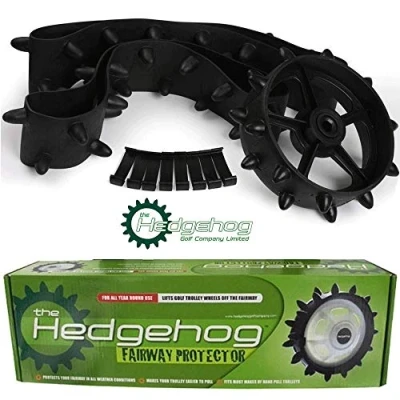 Image of Hedgehog ROVIC 12&quot; GOLF TROLLEY WINTER WHEELS/STUDDED TYRES BEAT THE BAN