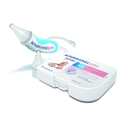 Image of Rhinomer Baby Nasal Aspirator for and 2 Disposable Soft Refills with Absorbent Filter Mucus Vacuum