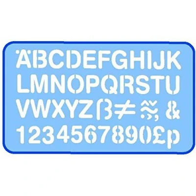 Image of Helix 30mm 3cm Letter Stencil