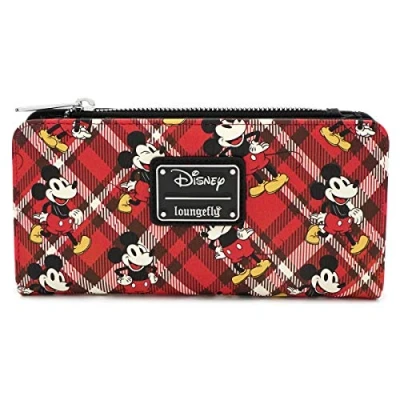 Image of Loungefly X Disney Mickey Mouse Red Plaid Purse