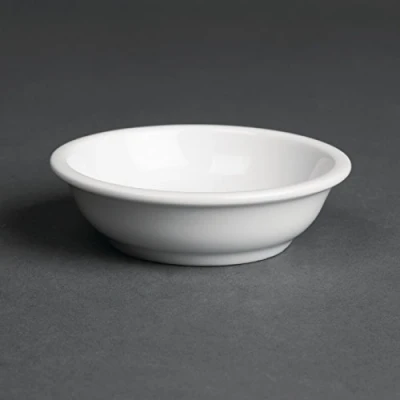 Image of 12X Royal Porcelain Classic White Butter Ramekins 80mm Dishes Bakeware