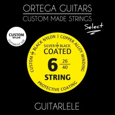 Image of Ortega Guitars Custom Made Strings Select Travel Guitar/ Guitarlele Nylon Coated (GTLS)