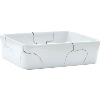 Image of vidaXL Countertop Basin White Rectangular 46x35.5x13 cm Ceramic