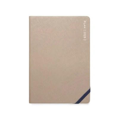 Image of Letts of London Serene A5 week to view 2025 diary Taupe